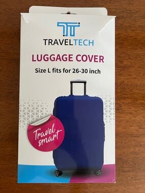 TravelTech luggage cover. Size large fits for 26 to 36 inch luggage. New